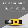 Bottle Beacon Water Bottle Tracker Strap  Compatible with Apple AirTag, Fits Owala, Stanley, Hydro Flask, Yeti & Nalgene Bottles (Yellow) view 2