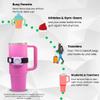 Bottle Beacon Water Bottle Tracker Strap  Compatible with Apple AirTag, Fits Owala, Stanley, Hydro Flask, Yeti & Nalgene Bottles (Yellow) view 4