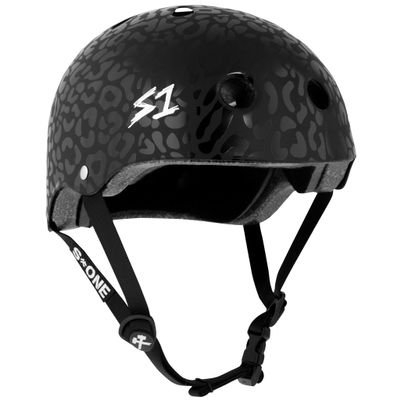 S1 Lifer Helmet for Skateboarding, BMX, and Roller Skating - EPS Fusion Foam, CPSC & ASTM Certified - Matte Black Leopard XXX-Large (23.5")