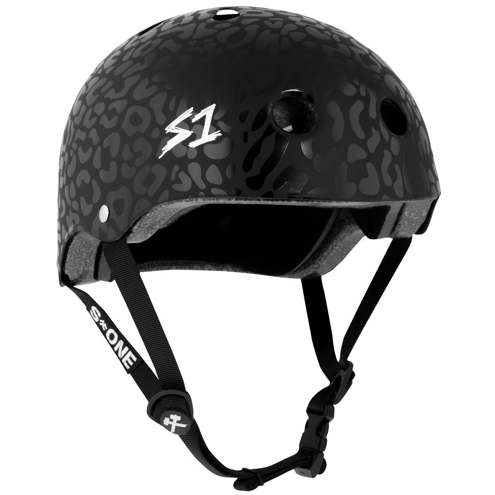 S1 Lifer Helmet for Skateboarding, BMX, and Roller Skating - EPS Fusion Foam, CPSC & ASTM Certified - Matte Black Leopard XXX-Large (23.5")