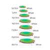 Cuoyuqie 6pcs Colorful Metal Fishing Lure Trout Spoon Lure Bass Spinnner Baits Jig Hooks Mixed Color 3/16oz-1oz (1/2oz 15g 6pcs) view 2