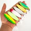 Cuoyuqie 6pcs Colorful Metal Fishing Lure Trout Spoon Lure Bass Spinnner Baits Jig Hooks Mixed Color 3/16oz-1oz (1/2oz 15g 6pcs) view 4