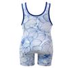 Matman USA The Blossoms Men's Wrestling Singlet (Royal/White, 5X-Small) view 3