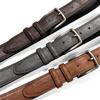 Men's Leather Belts Faux Vegan Leather Belt Classic Work Business Dress Belt (Double stitched - Black, 34) view 4