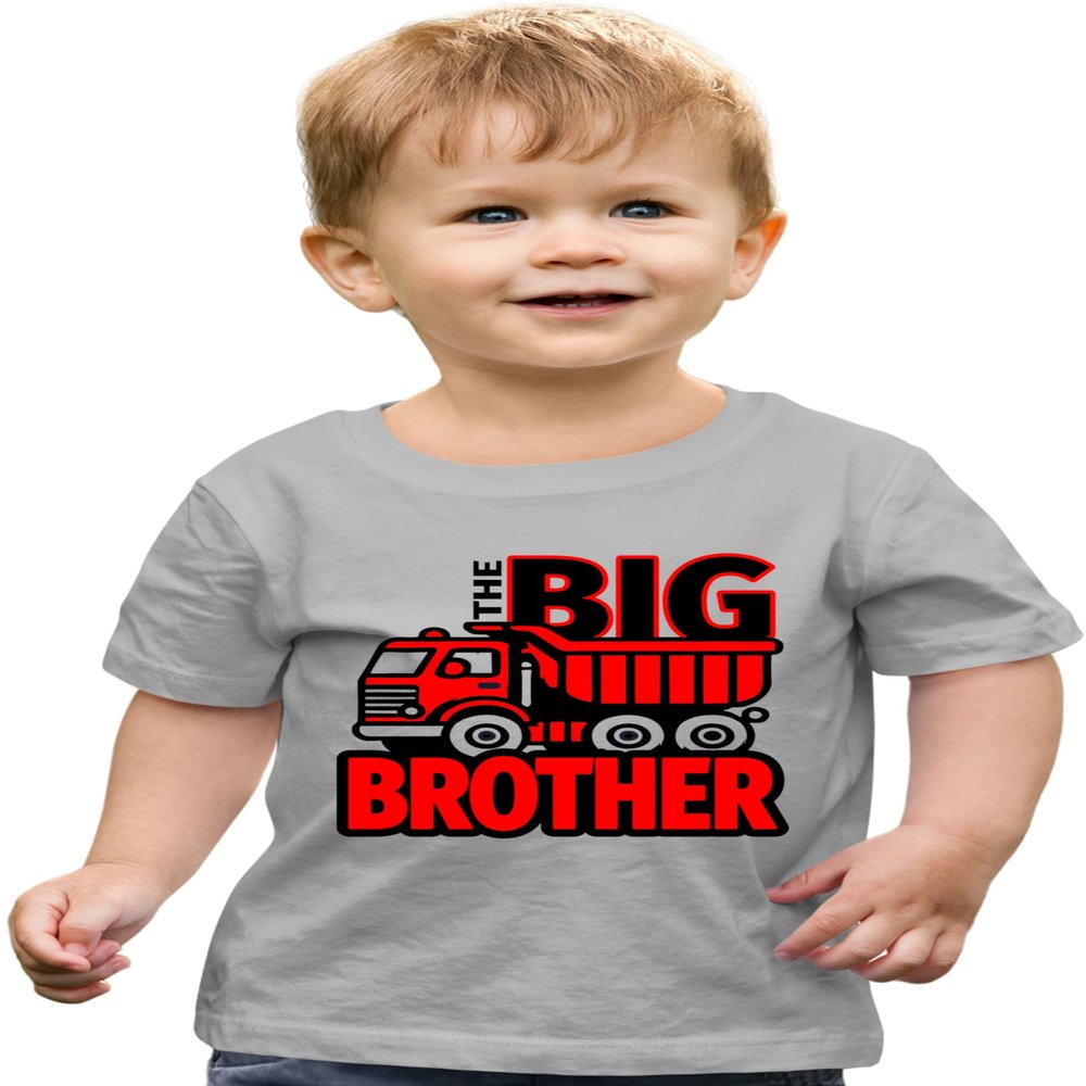 4T Oxford Toddler Big Brother Red Dump Truck Toddler T-Shirt