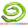 Sportneer Bike Lock: 5 Digit Combination High Security Anti Theft Bike Chain Lock - 3.2/3.6/4ft Heavy Duty Resettable Keyless Bicycle Lock for Bike, Motorcycle, Scooter, Door - 6mm Thick Green view 1