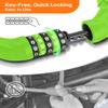 Sportneer Bike Lock: 5 Digit Combination High Security Anti Theft Bike Chain Lock - 3.2/3.6/4ft Heavy Duty Resettable Keyless Bicycle Lock for Bike, Motorcycle, Scooter, Door - 6mm Thick Green view 3