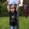 5T Black Toddler I'm Just A Bit Moody Today Funny Cow Toddler T-Shirt view 3