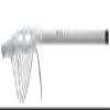 STX Eclipse 3 Complete Lacrosse Goalie Stick, White view 3
