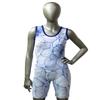 Matman USA The Blossoms Women's Wrestling Singlet (Royal/White, 3X-Small) view 3