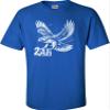 5X-Large Royal Mens Hawk with 2-AH in Talons T-Shirt view 2