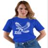 5X-Large Royal Mens Hawk with 2-AH in Talons T-Shirt view 3