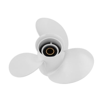 aqxreight Boat Outboard Propeller 3 Blade Aluminum Alloy 13T RH Replacement Engines Suitable Boat 10 3/8x13in, aqxreightv6mgc92png