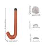 TOVINANNA 4pc Set Halloween Wig Beard Headpiece Crutch Perfect for Cosplay Party view 2