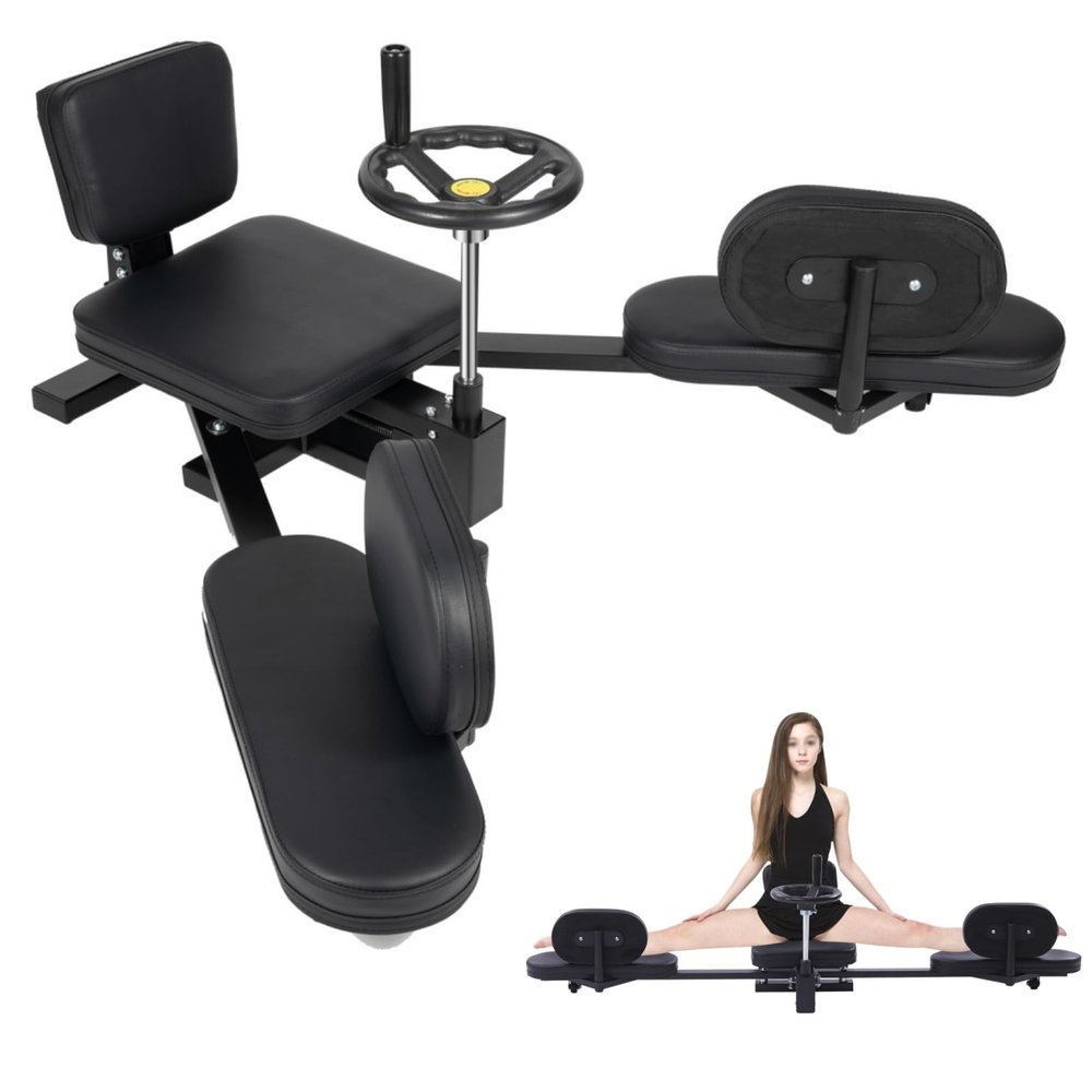 TFCFL Heavy Duty Leg Stretcher Machine Gymnastics Yoga Splits Leg Stretching Flexibility MMA Home Gym Training Fitness Martial Equipment Machine, 180 Degrees pro Leg Stretcher Split Machine