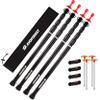Tarp Poles Heavy Duty Adjustable, AVOFOREST Aviation Aluminum 8.7FT Tent Poles Lengthen and Thicken with Protection Cap Awning Poles Set of 4 for Hiking view 1