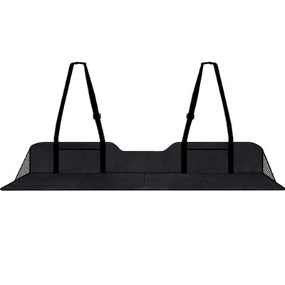 Peosaard Non-Inflatable Car Mattress,Car Back Seat Extender,4-Fold Car Sleeping Bed Backseat with Storage Bag for Truck, Fishing, Camping, Beach - 50x16 in(Black)