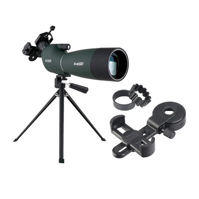 SVBONY SV28 Spotting Scopes with Tripod Bundle with SVBONY SV218 Spotting Scope Phone Mount