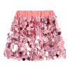 Miipat Girls Sequin Skirt Sparkly Toddler Kids Mini Glitter Skirt Elastic Waist Party Pencil Skirt(Rosepink,5-6Years) view 1