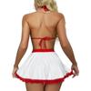 3pcs Womens Nurse Lingerie Set Sexy Bra Dress Tong Halloween Cosplay Babydoll Bedroom Party Naughty Costume Outfits view 2
