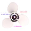 Outboard Engine 9.25x9 63V-45945-00-EL Aluminum Alloy Propeller for Yamaha 9.9HP 15HP 20HP Boat Motor Prop, Size 9 1/4x9-J view 3