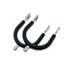 QualiTime English Bumper Spurs - Stainless Steel Equestrian Spurs Rubber Covered Round Spurs for Mens, 1 Pair., Silver view 1
