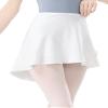 Avrigirl White Women Ballet Wrap Skirts Asymmetric Chiffon Cover up for Dance, Beach, Swim, Aerial Yoga, Skating view 1