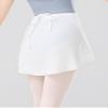 Avrigirl White Women Ballet Wrap Skirts Asymmetric Chiffon Cover up for Dance, Beach, Swim, Aerial Yoga, Skating view 2