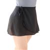 Avrigirl Tight Hip Black Women Ballet Skirts Wrap Chiffon Cover up for Dance, Swim, Aerial Yoga, Skating view 1