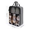 Travel Shoe Bag,English Bulldogs Print Shoe Pouch,outdoor Zippered Carrier Shoe Bags,mens Womens Shoe Tote Bag view 2
