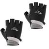 Psdndeww Half Finger Fishings Glove Quick Drying Breathable Sports Glove Highly Elastics Cycling Glove for Kayaking Hikings, Black-M view 1