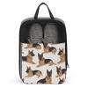 Travel Shoe Bag,German Shepherd Print Shoe Pouch,outdoor Zippered Carrier Shoe Bags,mens Womens Shoe Tote Bag view 1
