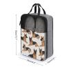 Travel Shoe Bag,German Shepherd Print Shoe Pouch,outdoor Zippered Carrier Shoe Bags,mens Womens Shoe Tote Bag view 2