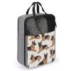 Travel Shoe Bag,German Shepherd Print Shoe Pouch,outdoor Zippered Carrier Shoe Bags,mens Womens Shoe Tote Bag view 3