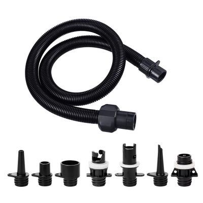 Montesy Paddle Board Pumps Hose With 7 Air Valves Nozzle Replacement Inflatable Boats Pumps Adapter & Air Hose Easy To Use