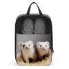 YHEGBFD Travel Shoe Bag,Ferrets Print Shoe Pouch,outdoor Zippered Carrier Shoe Bags,mens Womens Shoe Tote Bag, style view 1