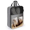 YHEGBFD Travel Shoe Bag,Ferrets Print Shoe Pouch,outdoor Zippered Carrier Shoe Bags,mens Womens Shoe Tote Bag, style view 3