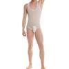 JEsilunmaMY Mens Sequin Lace Sheer Shapewear Stretch Sleeveless Bodysuit Body Shaper Slimming See Through Glitter Underwear (White-3PC,Medium) view 4