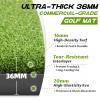 Bltend Golf Mat 36mm Thickened: 5x4ft Heavy-Duty Golf Hitting Mats Practice Outdoor/Indoor, Elite Artificial Turf Matt Training Aid for Backyard/Garage/Driving Range/Simulators, Ideal Gifts for Men view 2