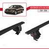 accessorypart Compatible with Volkswagen Jetta 6 (5C6) 2011-2018 ACE-4 Car Roof Rack Cross Bar Black Aluminium 2 Bars view 4
