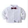Boarnseorl Baby Boys Pants Sets,Infant Shirt+Pants+Bow Tie+Vest,Toddler Little Kids Gentleman Outfits,6-7Y view 3