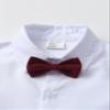 Boarnseorl Baby Boys Pants Sets,Infant Shirt+Pants+Bow Tie+Vest,Toddler Little Kids Gentleman Outfits,6-7Y view 4