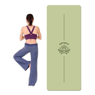 Yoga Mats, 0.2 Inch Extra Thick Eco Friendly Double-Sided Non Slip, High Density PU Yoga Mats for Women Men, Fitness and Exercise Mat(Green)