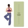 Yoga Mats, 0.2 Inch Extra Thick Eco Friendly Double-Sided Non Slip, High Density PU Yoga Mats for Women Men, Fitness and Exercise Mat(Green) view 1