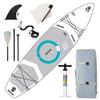 11'x34 x6 Inflatable Paddle Board, Stand Up Sup Board with Portable Premium Accessories Including Backpack, Adjustable Paddle, Fin, Leash, Pump, and Spinner for Adult view 3