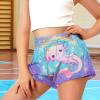 Uourmeti Star Axolotl Girls Paperbag Shorts Size 5-6 Years Elastic High Waist Shorts for Teens Casual Outfits Youth Summer Clothes Junior Active Running Short Pants view 3