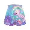 Uourmeti Star Axolotl Girls Paperbag Shorts Size 5-6 Years Elastic High Waist Shorts for Teens Casual Outfits Youth Summer Clothes Junior Active Running Short Pants view 4