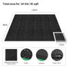 0.56in Thick 96 Sq Ft Gym Flooring for Home Gym, 24 Tiles Workout Exercise Equipment Mats, Rubber Top with EVA Foam, Interlocking Puzzle Floor Tiles for Fitness Room, Protective Flooring Mat view 2