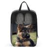 Travel Shoe Bag,German Shepherd Puppy Print Shoe Pouch,outdoor Zippered Carrier Shoe Bags,mens Womens Shoe Tote Bag view 1