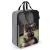 Travel Shoe Bag,German Shepherd Puppy Print Shoe Pouch,outdoor Zippered Carrier Shoe Bags,mens Womens Shoe Tote Bag view 3